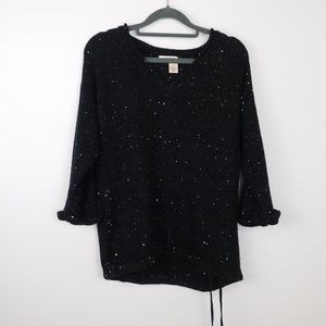 DKNY Jeans sweater size M color black silver